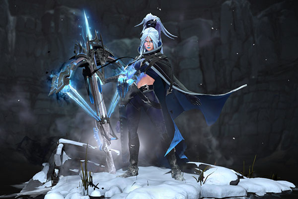 Открыть - Drow Ranger Custom Arcana Blue Style для Ancient Apparition